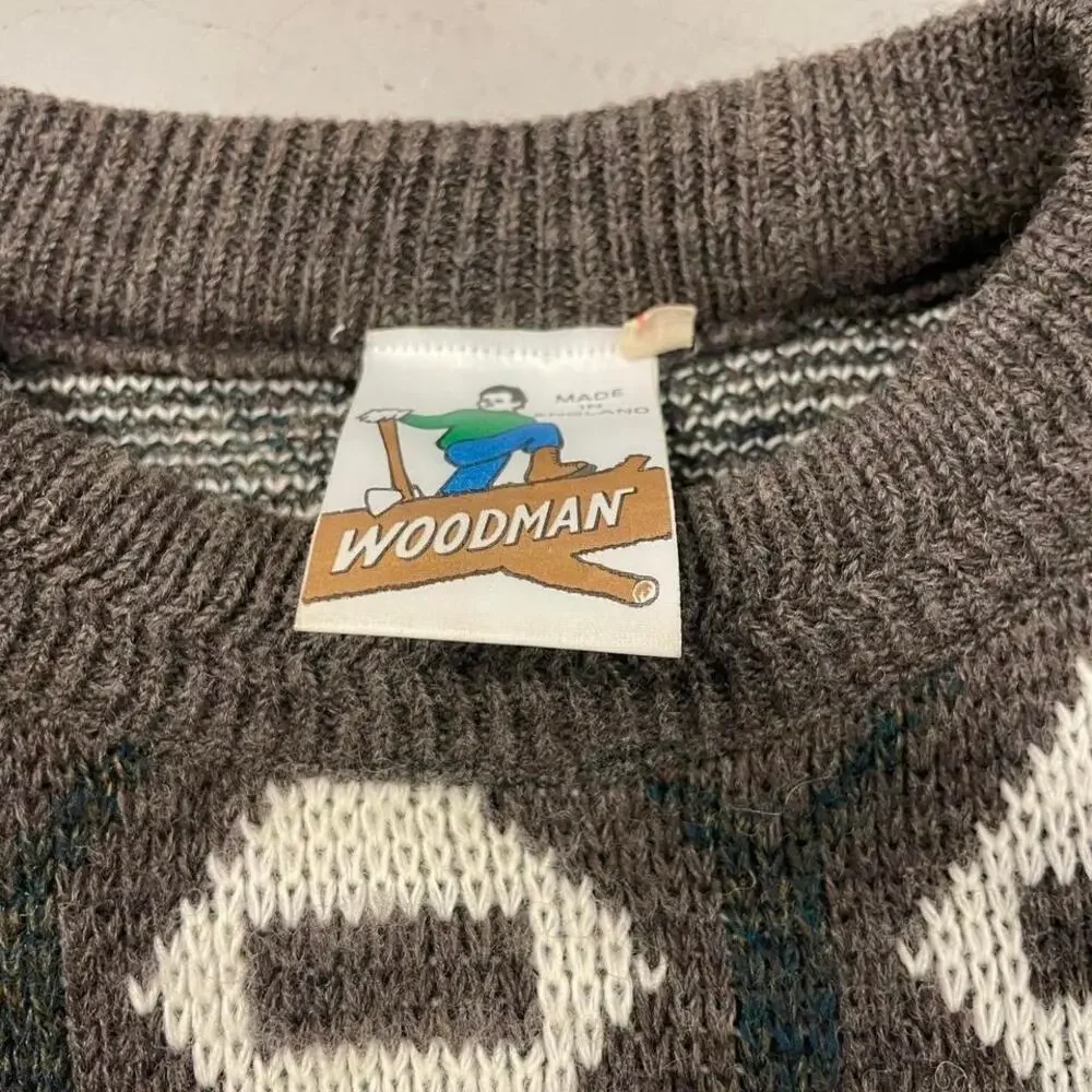vintage patterned sweater